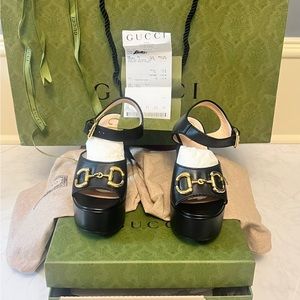 Gucci women platform sandals